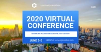 Virtual Conference flyers Facebook begivenhed cover template