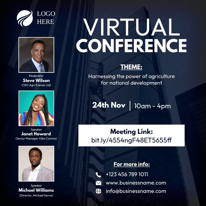 Virtual Conference Poster Template | PosterMyWall