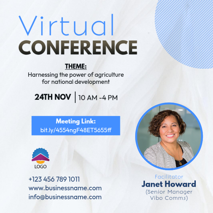 Virtual conference poster Template | PosterMyWall