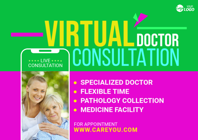 Virtual Doctor Appointment Template | PosterMyWall