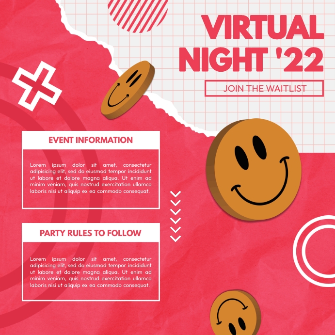 Virtual Event Template PosterMyWall