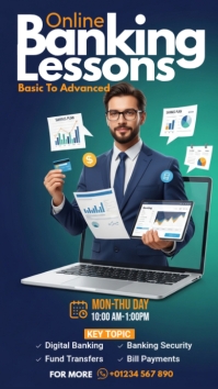 virtual finance advice Instagram Story template