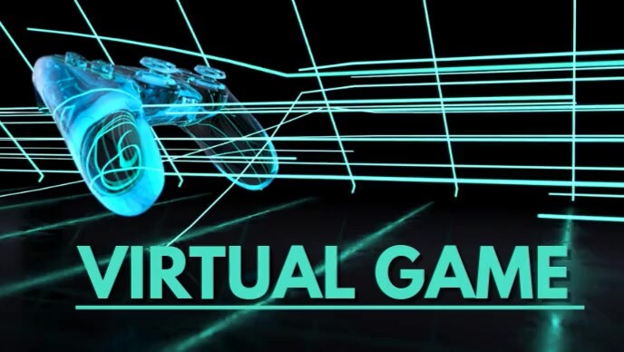 VIRTUAL GAME YouTube Thumbnail template