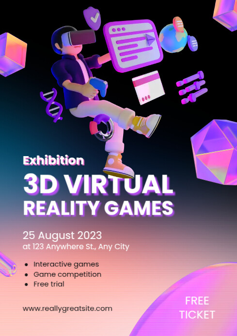 virtual games template | PosterMyWall