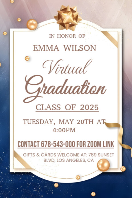 Copy of Virtual Graduation | PosterMyWall