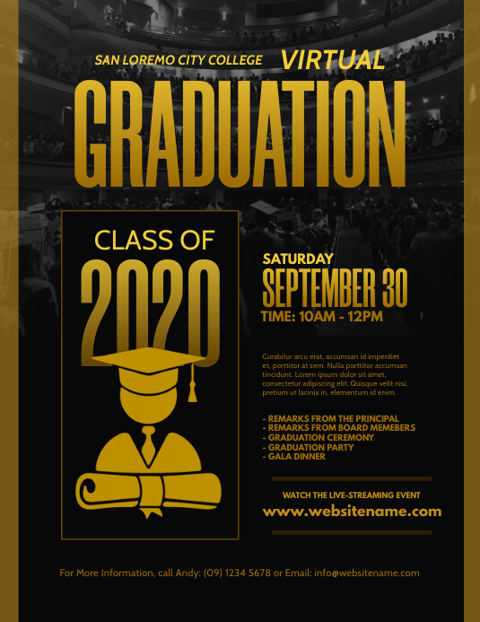 Copy of Virtual Graduation Flyer | PosterMyWall