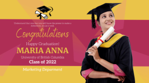 Virtual Graduation Party Twitter Post template