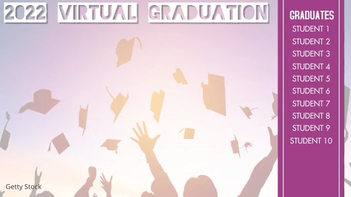 Virtual Graduation Video Display Template | PosterMyWall