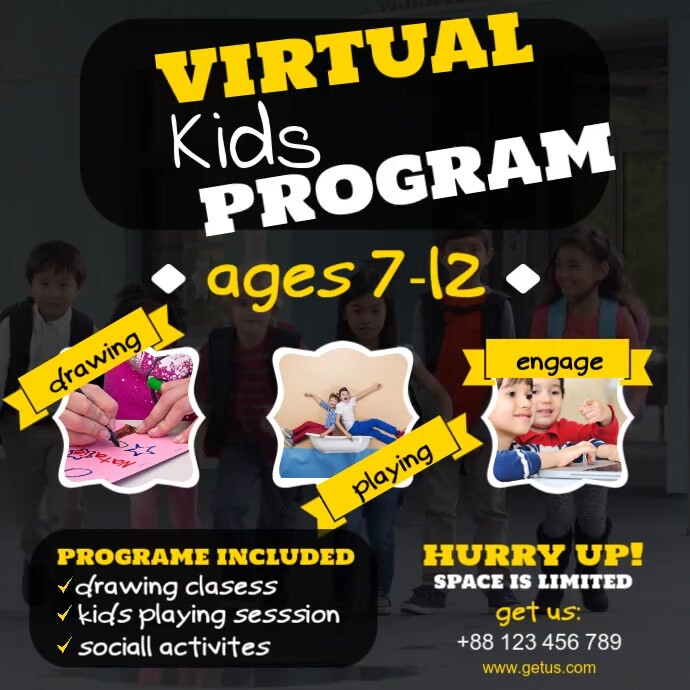 Virtual kids program Template | PosterMyWall