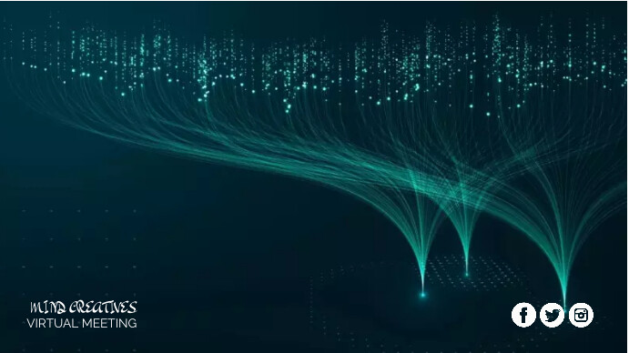 Virtual Meeting background design Presentation (16:9) template