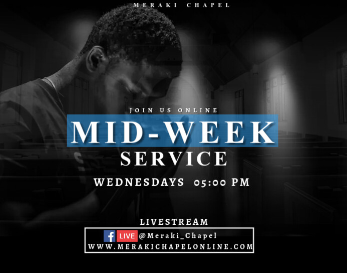 Virtual Mid-week service Template | PosterMyWall