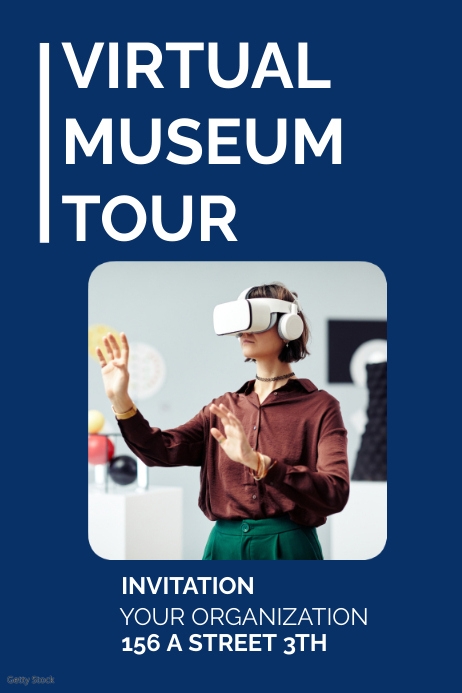 Virtual Museum Tour Announcement Template | PosterMyWall