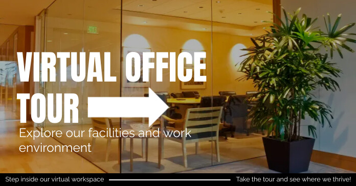 Virtual Office Tour Human resources Facebook template