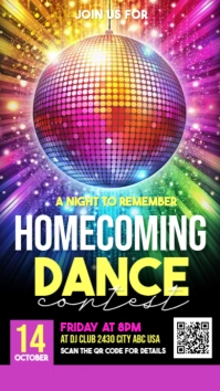 homecoming dance, homecoming dance contest, event Instagram Story template