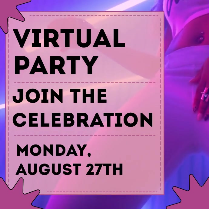 Virtual Program Invite Example Virtual Party Invitation Template | PosterMyWall