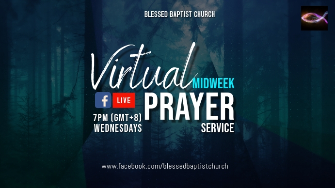 Virtual Prayer Church Online Template | PosterMyWall