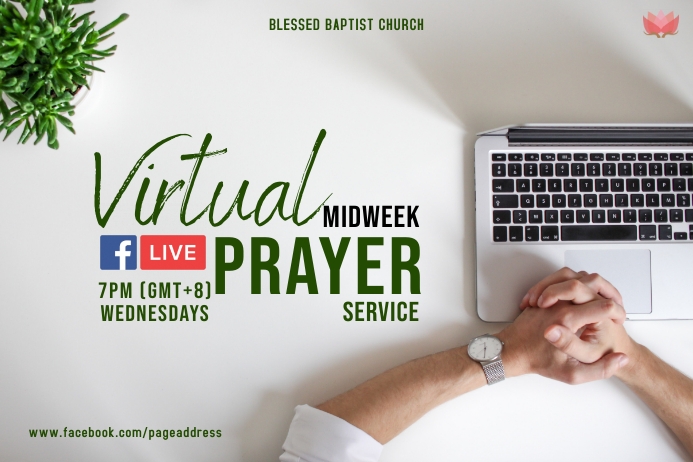 Virtual Prayer Poster template