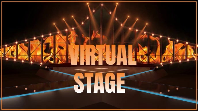 Simple Virtual Stage VIRTUAL STAGE Template | PosterMyWall