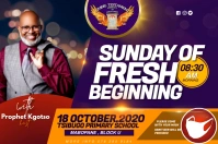 Virtual Sunday Label template