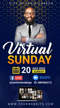 virtual sunday Instagram Story template