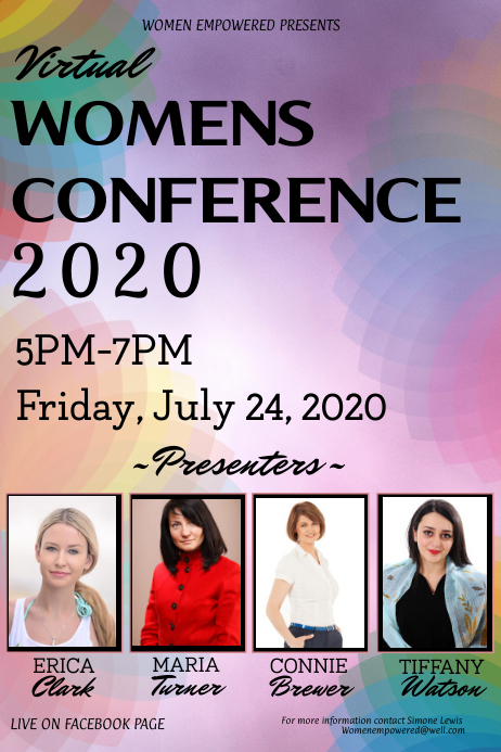 virtual womens conference empowerment Template | PosterMyWall