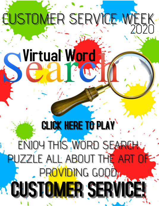 Virtual Word Search Flyer (US Letter) template