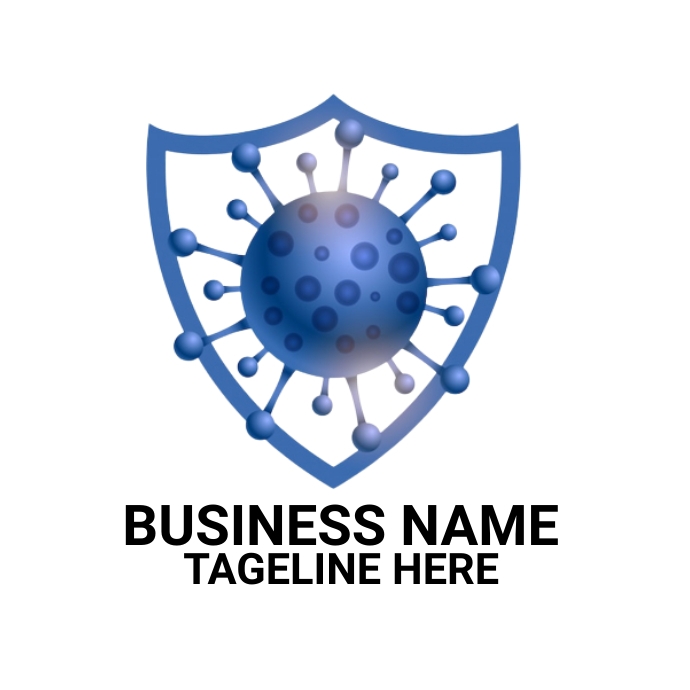Virus Risk Logo Virus Logo Wallpaper Covid Free Coronavirus Icon Logo Template