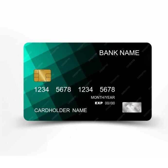Visa card mockup template for banks | PosterMyWall