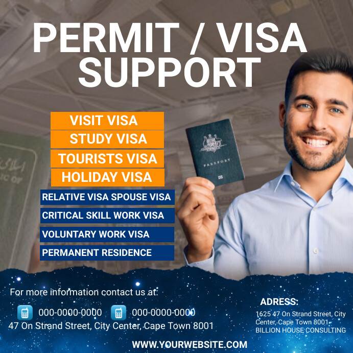 visa card template | PosterMyWall