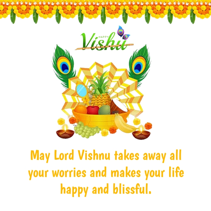 Vishu Instagram Post template