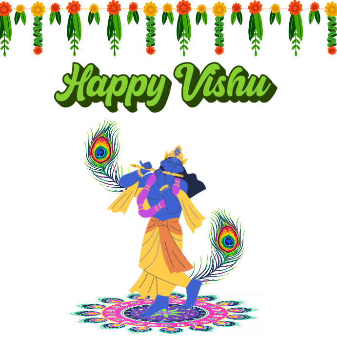 Vishu Instagram Post template