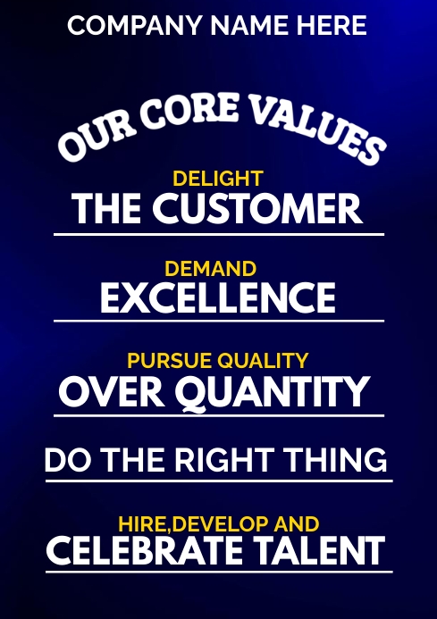 vision,mission and objective flyer template | PosterMyWall