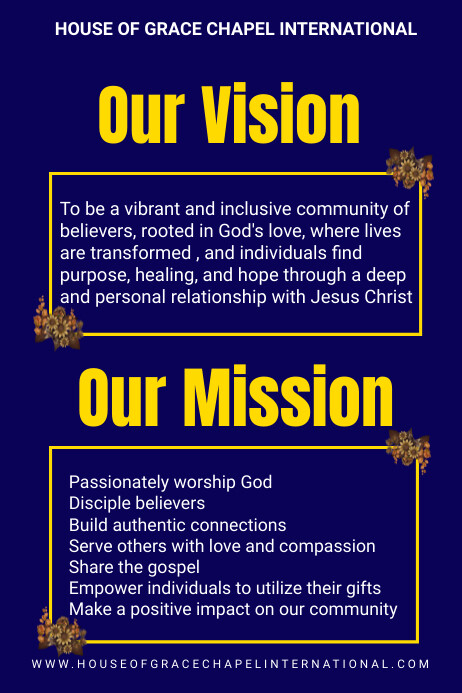 Plantilla de vision and mission flyer | PosterMyWall