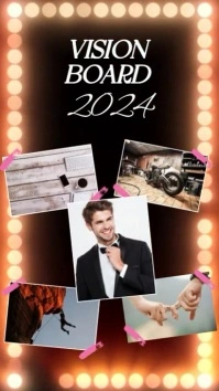 Vision Board 2024 Instagram Story template
