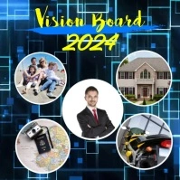 Vision Board 2024 Instagram Post template