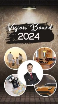 Vision Board 2024 Instagram-verhaal template
