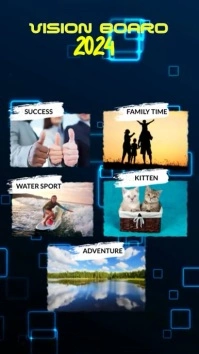 Vision Board 2024 Instagram Reel template