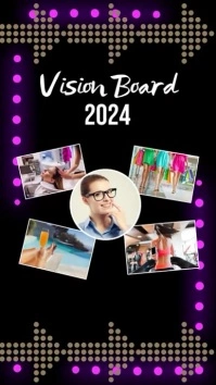 Vision Board 2024 Instagram Story template