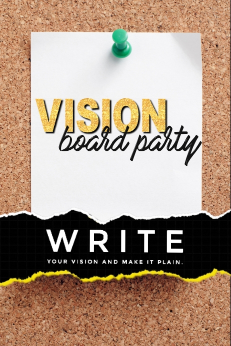 Copy of Vision Board Backdrop | PosterMyWall