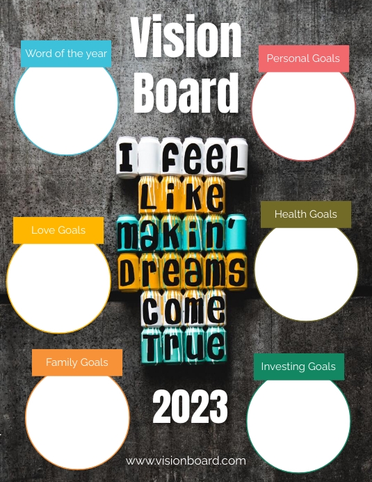 Vision Board Template PosterMyWall