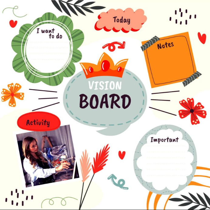 vision board Template PosterMyWall vision board Template PosterMyWall