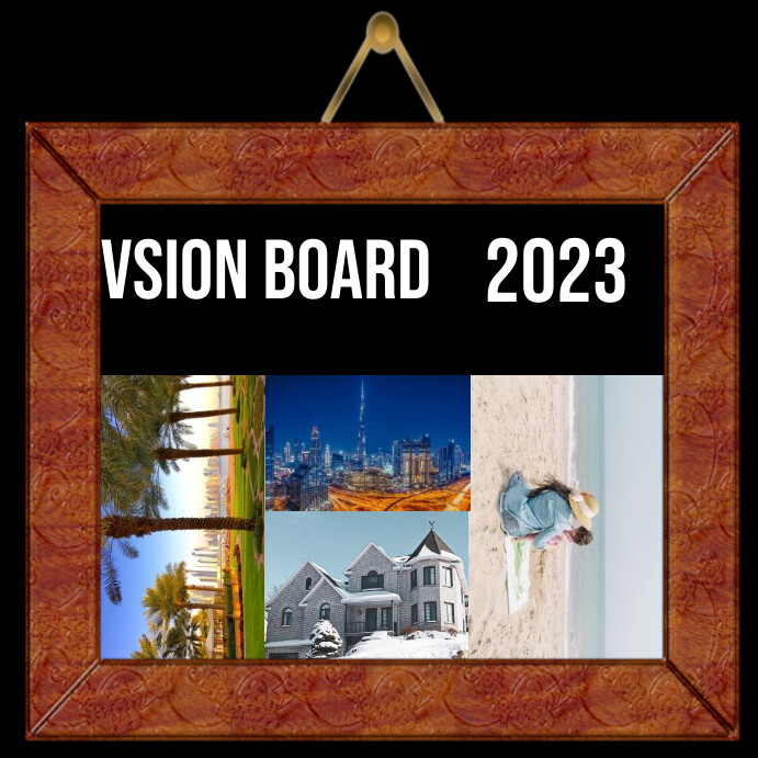 Vision board Instagram Post template