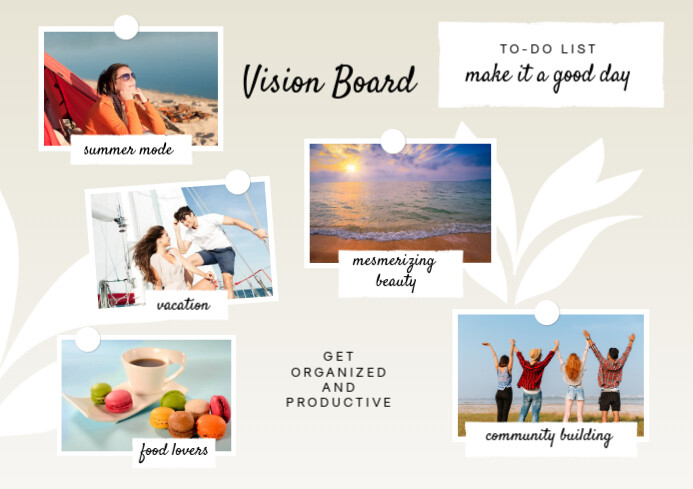 Vision Board Design Template | PosterMyWall