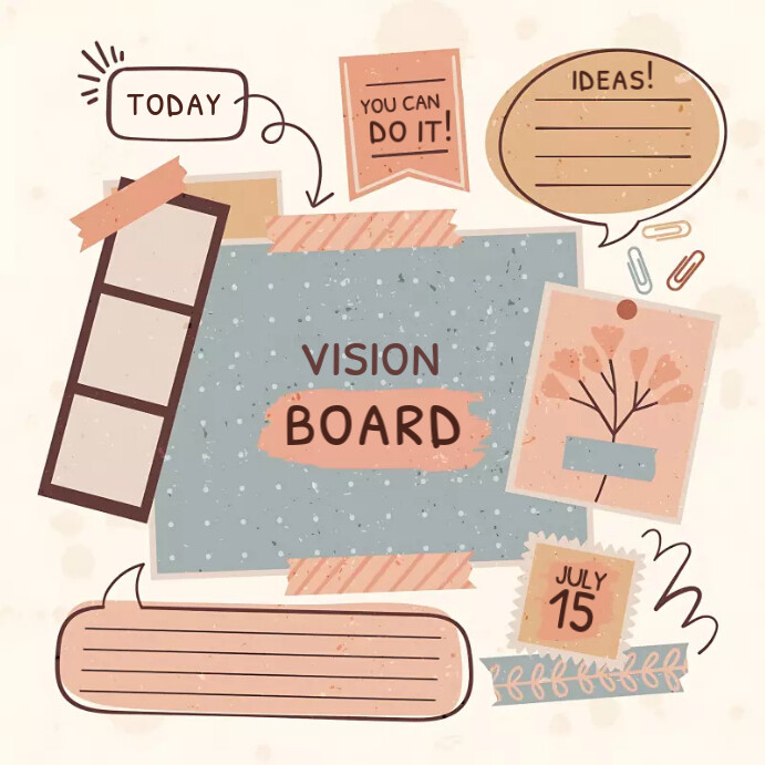 Vision Board Template | PosterMyWall