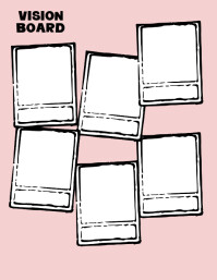 Vision Board visual planner a4 template | PosterMyWall
