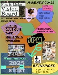 Vision boards Volantino (US Letter) template