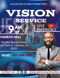 Church Vision Service Flyers Template | PosterMyWall