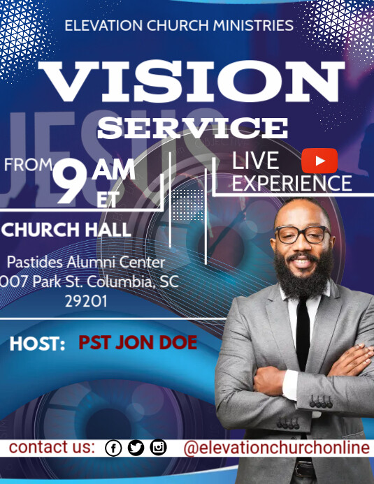 VISION SERVICE (2) Flyer (US Letter) template
