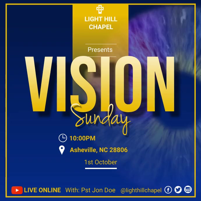 VISION SUNDAY (11) Template PosterMyWall