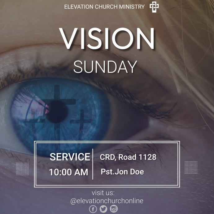 VISION SUNDAY (2) Template PosterMyWall
